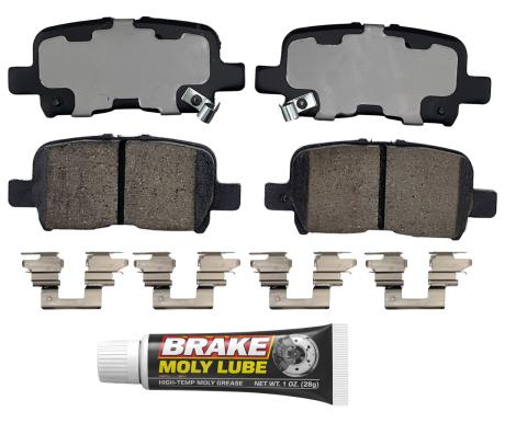 Rear Brake Pads 2003-2008 Honda Pilot, 2002-2004 Honda Odyssey, 2001-2006 Acura MDX - Sixxa