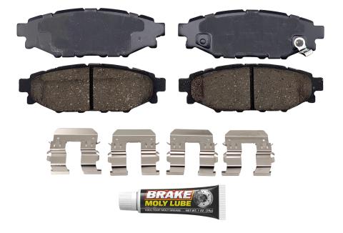 Rear Brake Pads 2003-2015 Subaru Forester, 2013-2015, 2017-2020 Subaru BRZ, 2001-2016 Subaru Impreza, 2013-2015 Subaru XV Crosstrek, 2015-2021 Subaru WRX, 2016-2021 Subaru Crosstrek, 2011-2014 Subaru Outback, 2011-2014 Subaru Legacy - Sixxa