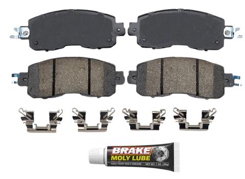 Front Brake Pads 2013-2021 Nissan Rogue, 2014-2017 Nissan LEAF, 2017-2022 Nissan Rogue Sport, 2017-2020 Nissan Qashqai, 2012-2022 Nissan Altima - Sixxa