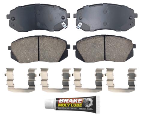 Front Brake Pads 2016-2020 Kia Optima, 2015-2019 Hyundai Sonata - Sixxa